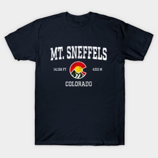 Mt Sneffels Colorado 14ers Vintage Athletic Mountains T-Shirt